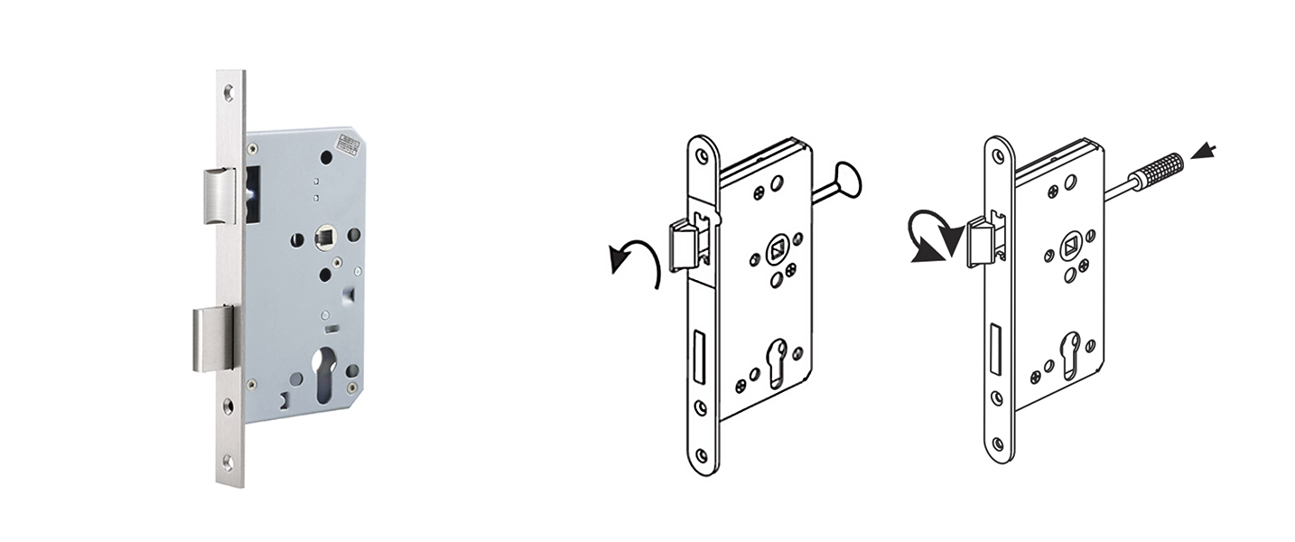 membalikkan kait pada kunci tanggam