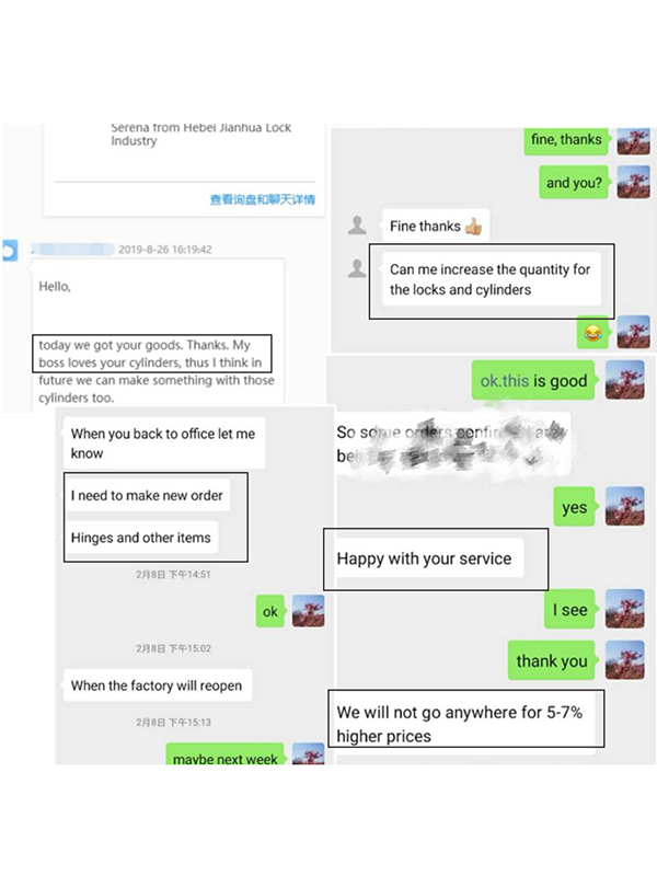 Umpan balik yang baik dari pelanggan kami