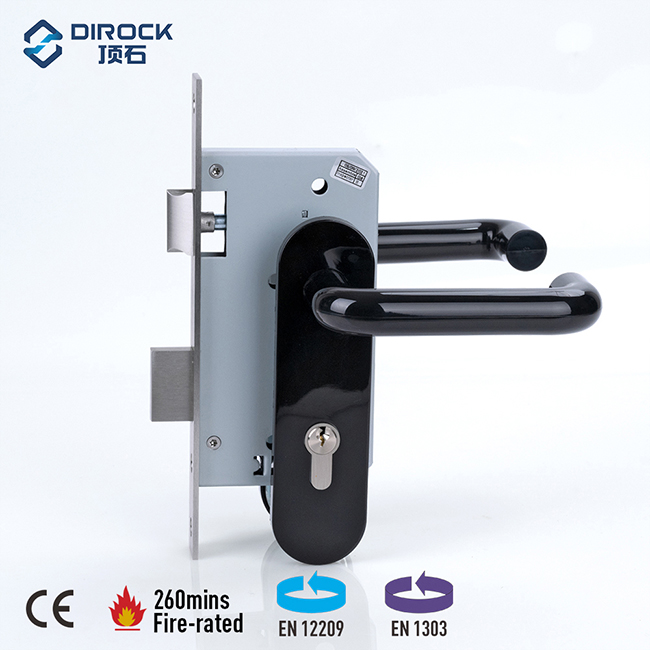 Pegangan pelat belakang nilon + Kunci tanggam + silinder profil kenop