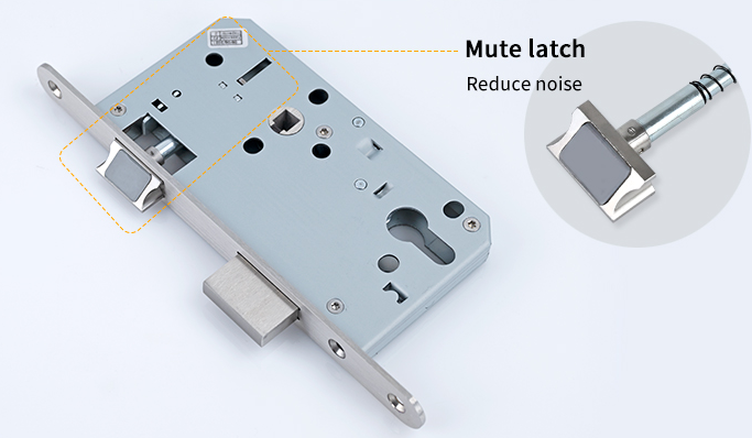 Mute mortise lock