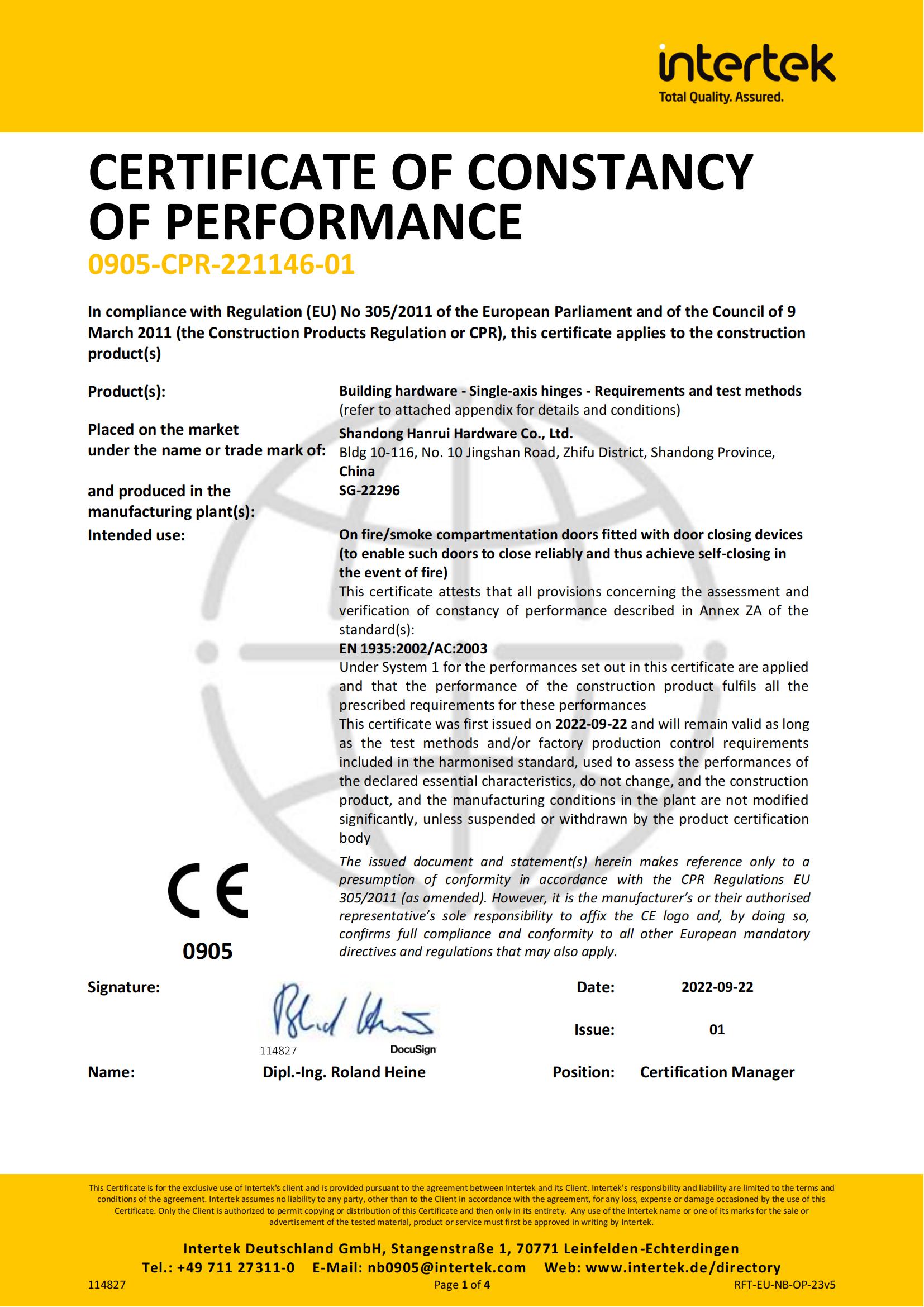 Euro Standard CE 4'×3.5'×3mm SS Engsel Pintu untuk Pintu Pemadam Kebakaran